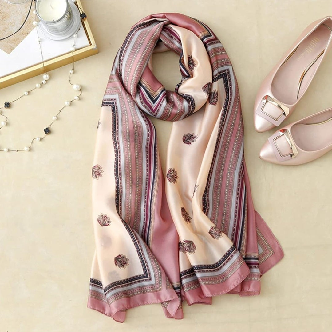 Silk Winter Scarf Luxury Design